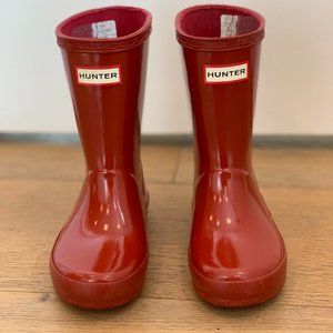 Hunter Toddler Classic Gloss Red Rain Boots